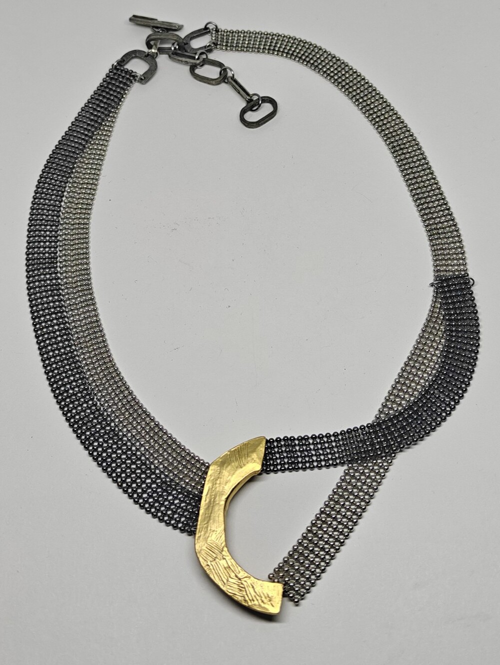 Modernist Geometric Anne Marie Chagnon "Adenia" Necklace